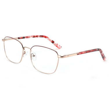 Women Insignia Eyeglasses: Annabel - Red - SpecSMART Eye Clinic (Diagonal View)